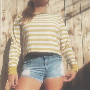 Yellow striped long sleeve